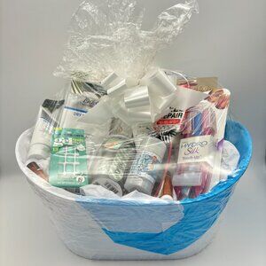 Self Care Spa Birthday Easter Gift Basket with Hair Body Face Feet Lips Spray #2